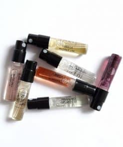 Varied perfume bottles